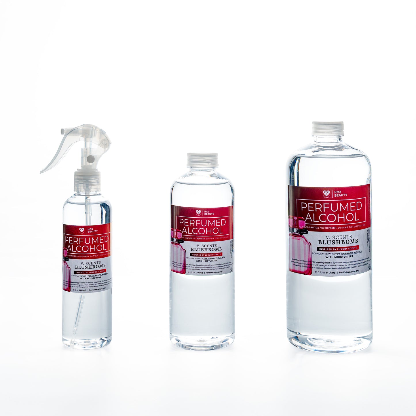 KC3 Perfumed Alcohol - 70% protection that actually smells good