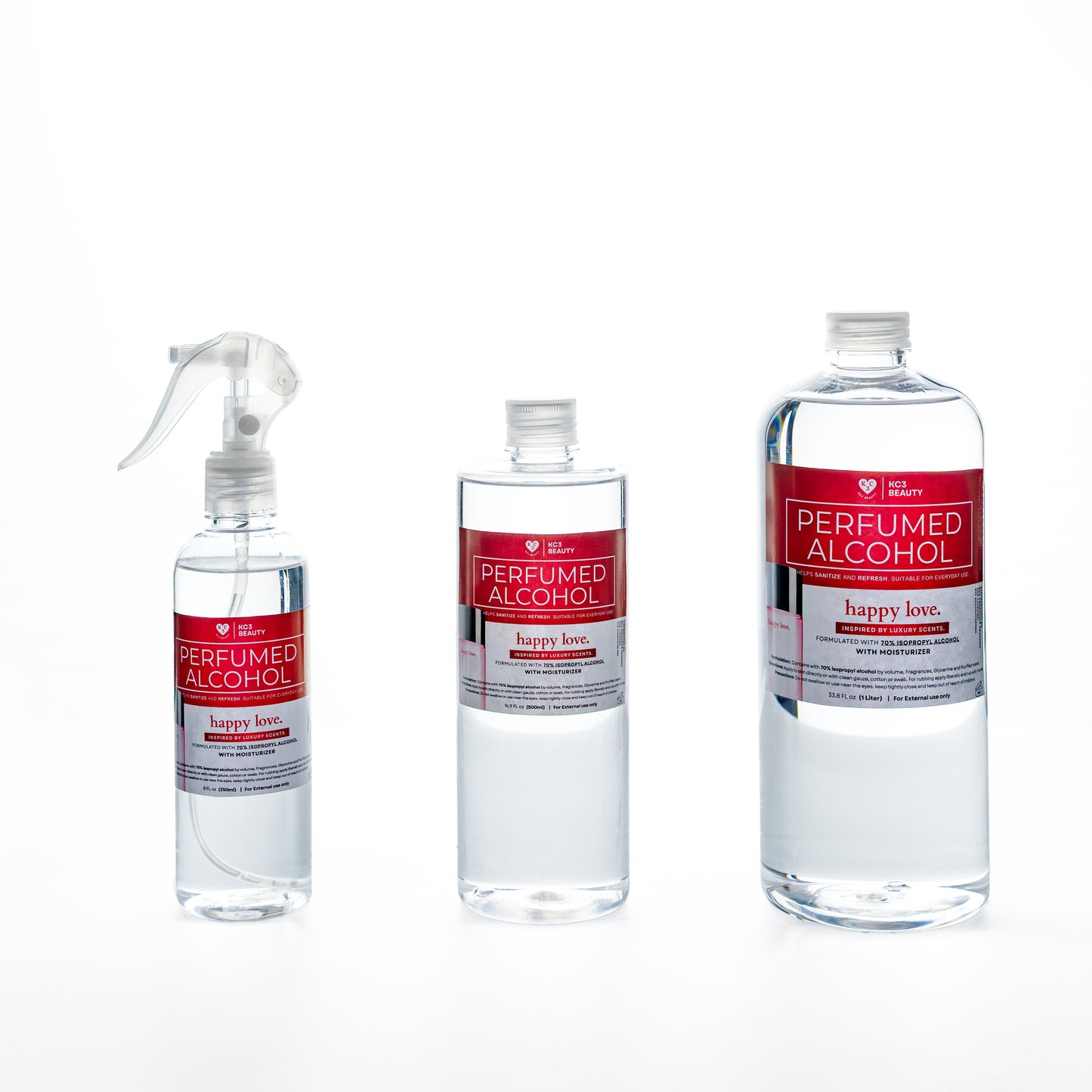 KC3 Perfumed Alcohol - 70% protection that actually smells good